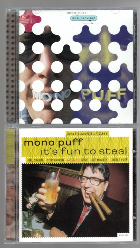 OOP Mono Puf CD LOT Unsupervised & It’s Fun To Steal Bar None Records FIRST