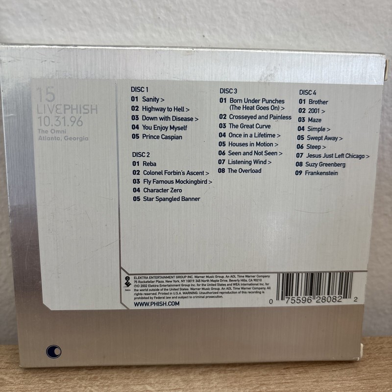 PHISH: LIVEPHISH 15 - 10.31.96, The Omni, Atlanta, Georgia, 4 CD’s, Rare & OOP! gallery