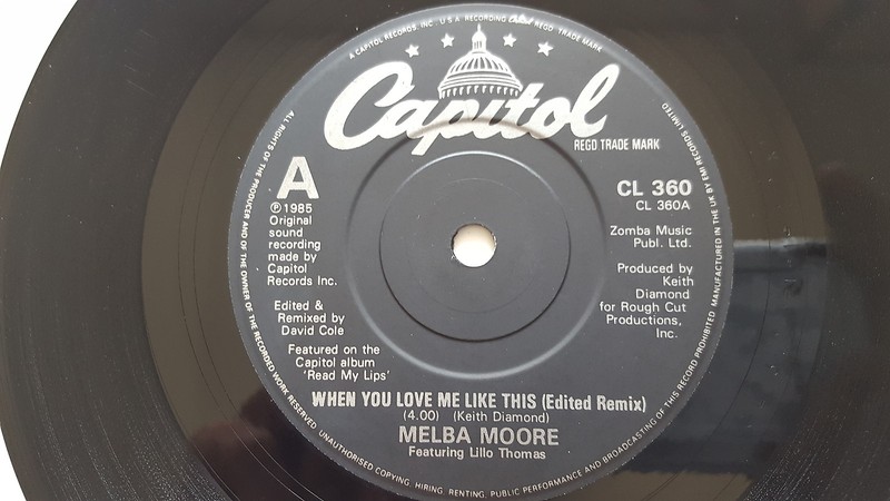 MELBA MOORE – When You Love Me Like This / Winner 1985 UK DISCO FUNK SOUL 7″