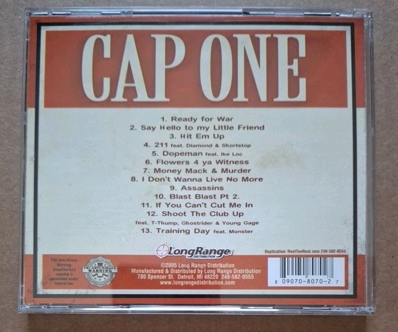 Cap One 'Swisha Sweets' Mint Cd! Simken Heights Mass Hysteria gallery