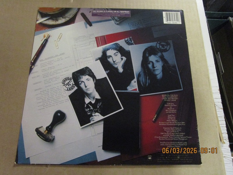 McCARTNEY & WINGS Band On The Run Half Speed Master LP Used! 1981 CBS HC 46482 gallery