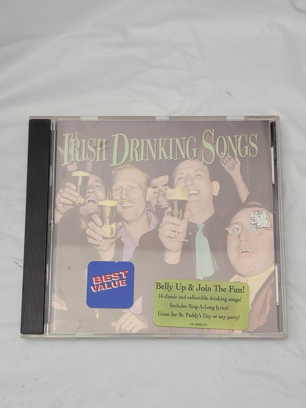 Irish Drinking Songs Belly Up & Join The Fun! CD Columbia Legacy Classic Sing-Al
