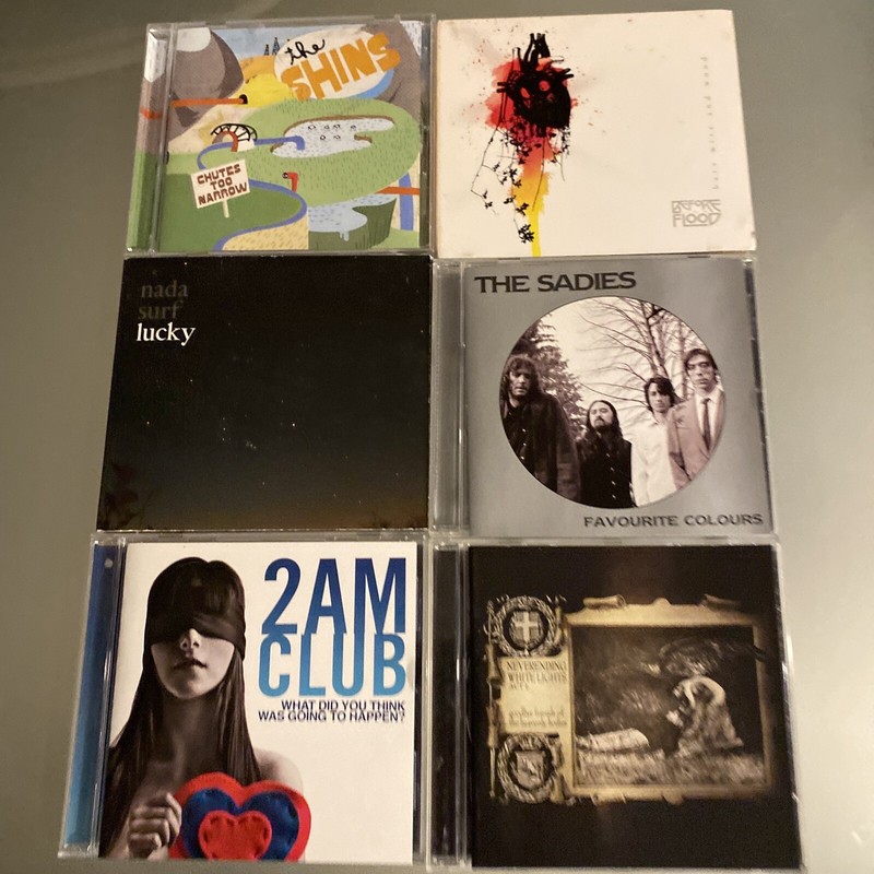 6 2000s Pop Rock Lot The Shins Before The Flood Saddies Nada Surf 2 AM Club