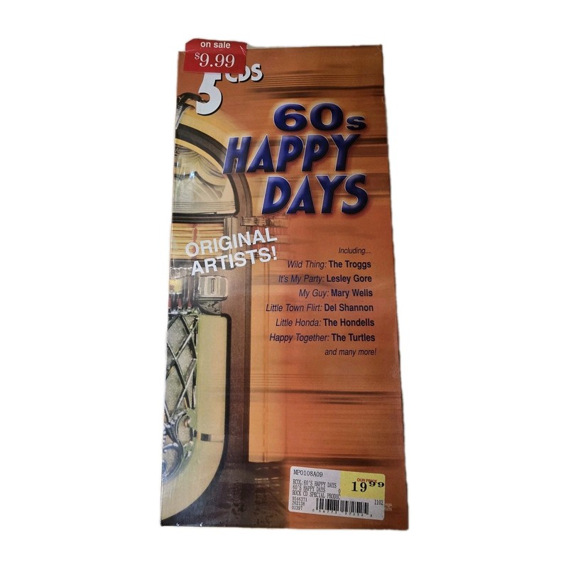 60s Happy Days 5-CD Box NEW Still Shrink Wrapped Original Artists