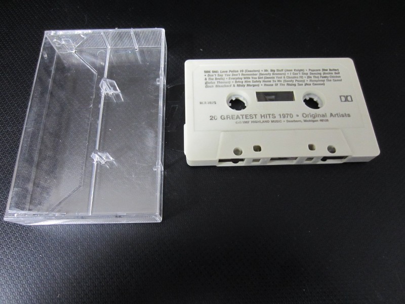 20 Greatest Hits of 1970 by Original Artists (1987, Cassette)