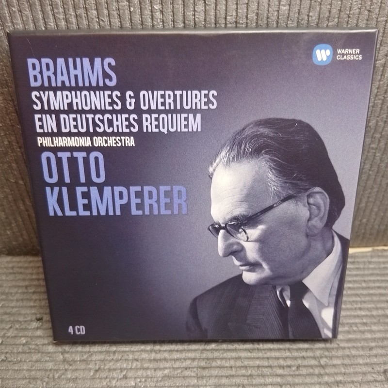 KLEMPERER- Brahms Symphonies No.1-4, Overtures, Deutsches Requiem 4-CD Box