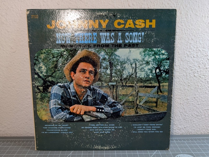 Johnny Cash Now There Was A Song LP Vinyl Record Album 1961 VG/VG Mono gallery