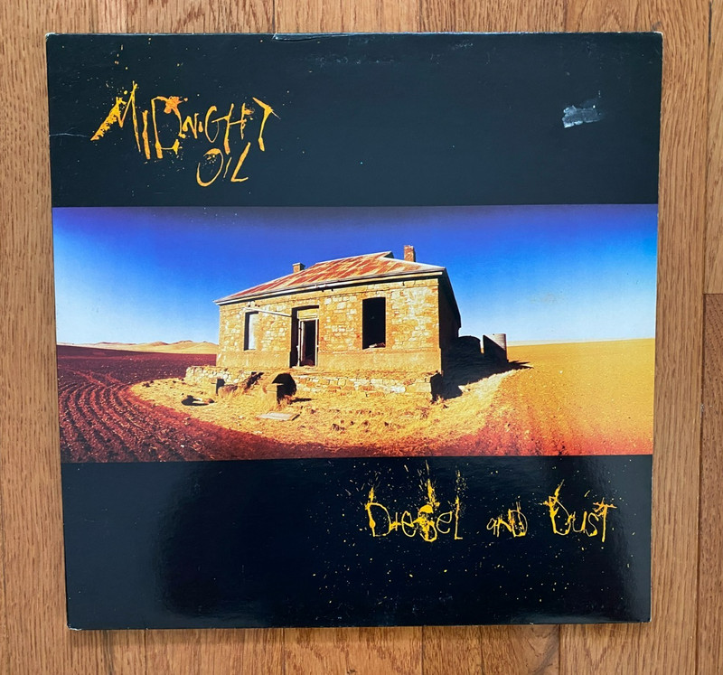 Midnight Oil – Diesel and Dust LP Columbia 1988 Pressing w/ Inner Promo