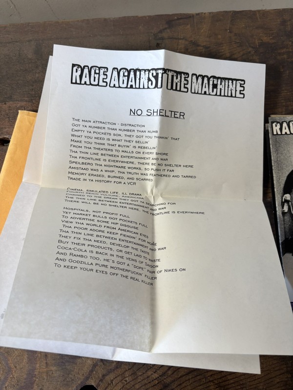 Rage Against The Machine No Shelter. Evil Empire, Ghost of Tom Joad 7" Vinyl Lot gallery