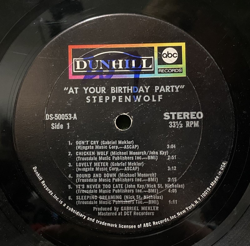 Steppenwolf-At Your Birthday Party - 1969 Vinyl LP Record Album Die cut Cover FS gallery