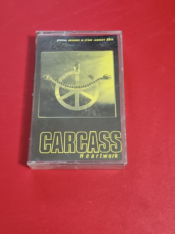Carcass Heartwork Cassette Tape 1993 Earache Records Complete