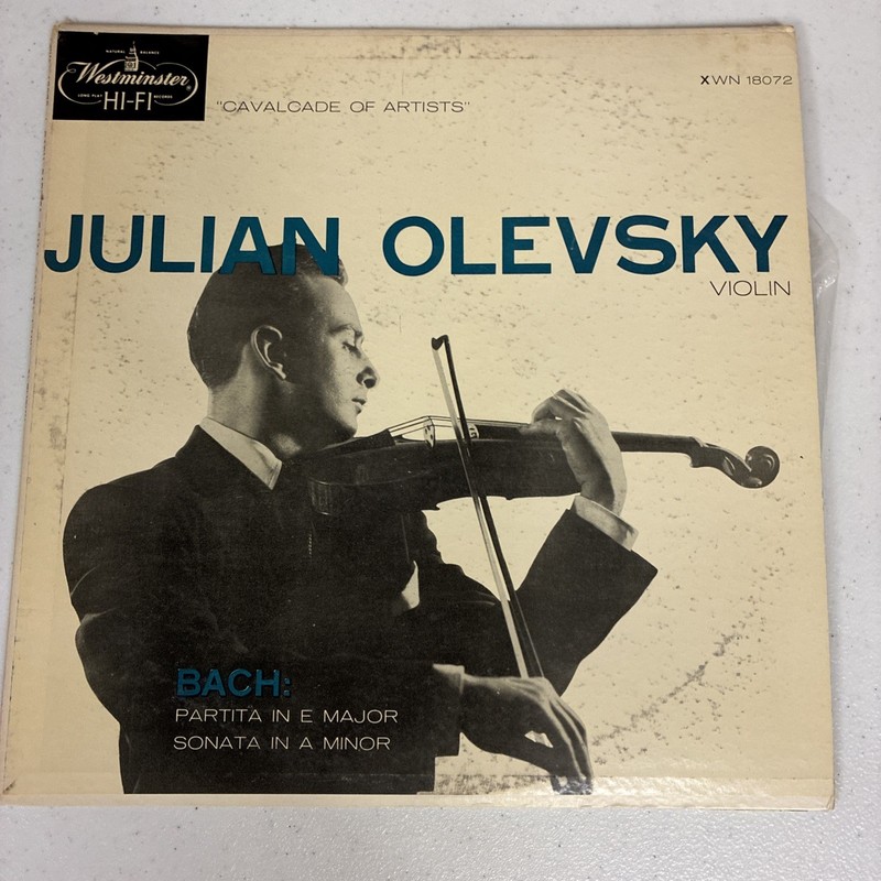 Scare Julian Olevsky Bach Partita in E Major Sonata in A Minor – Second Press