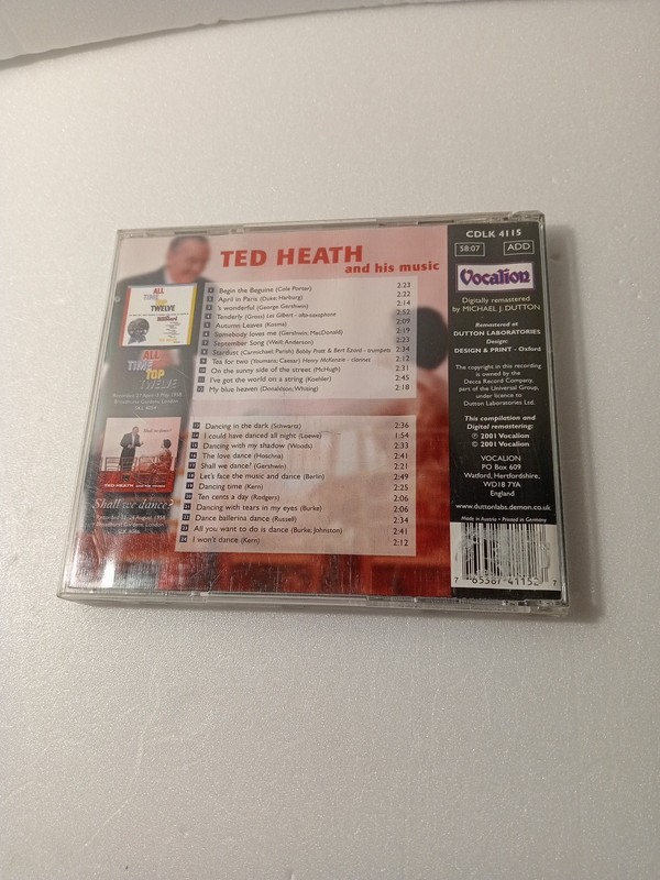 Ted Heath - All Time Top Twelve/Shall We Dance CD (Vocalion CDLK 4115) EX gallery