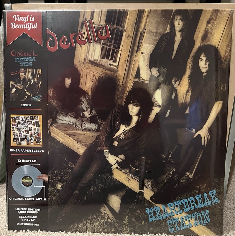 Cinderella – Heartbreak Station Clear Blue Vinyl 2020