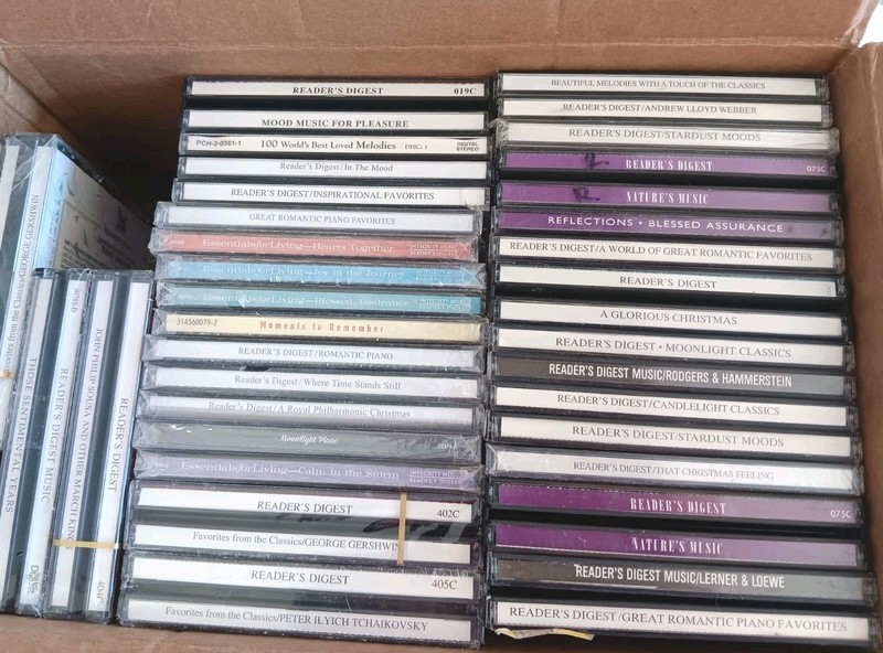 READERS DIGEST 35 CD Lot [15 new factory sealed] +[20 pre owned] AS IS FREE SHIP