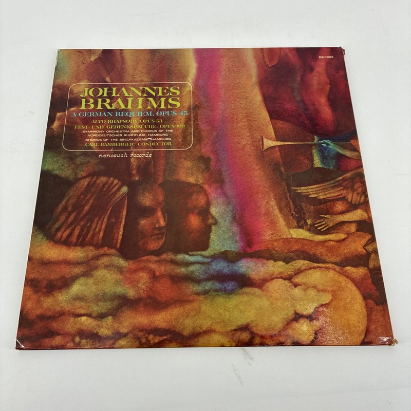 BRAHMS A German Requiem, Alto Rhapsody (1966 Nonesuch US 2LPs Gatefold Stereo) gallery
