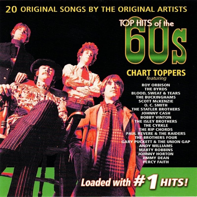 TOP HITS OF THE 60s – 20 Tracks – Roy Orbison/Byrds/Brothers Four + CD