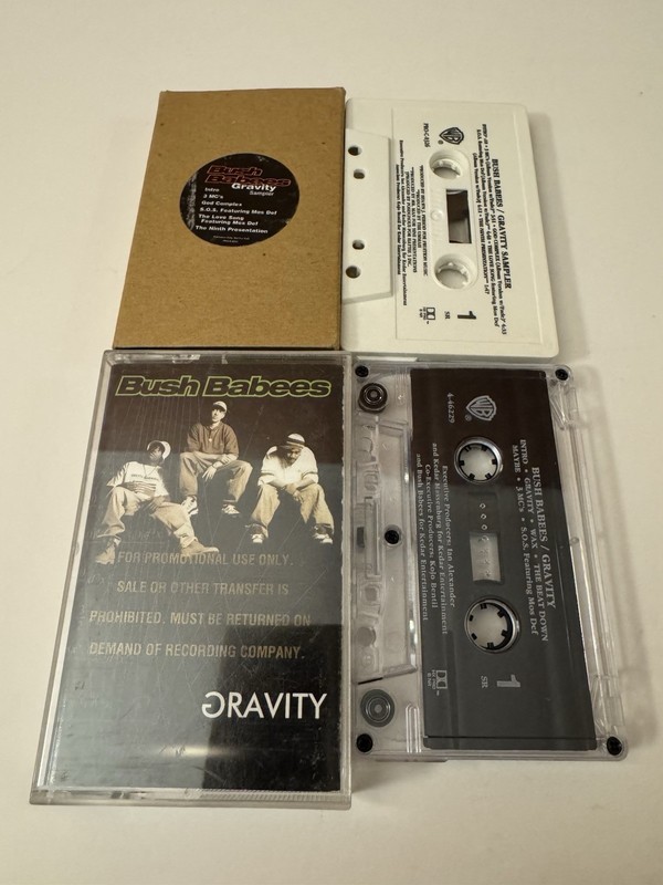 BUSH BABEES GRAVITY 1996 SAMPLER PROMOTIONAL CASSETTE TAPE LOT 90S RAP HIP HOP