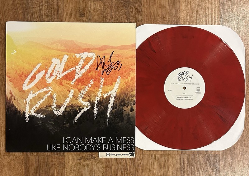 Signed I Can Make A Mess Like Nobody’s Business Gold Rush vinyl record Ace Ender
