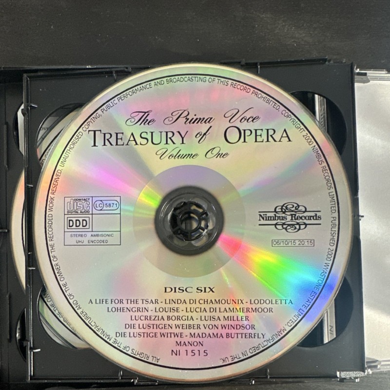 Nimbus Records Prima Voce Treasury of Opera Vol 1 Six CD Box Set Classical 2000 gallery