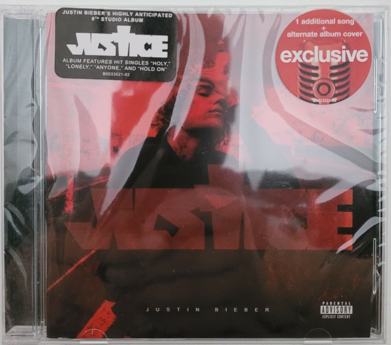 NEW JUSTIN BIEBER JUSTICE TARGET EXCLUSIVE CD LIMITED EDITION FREE SHIPPING