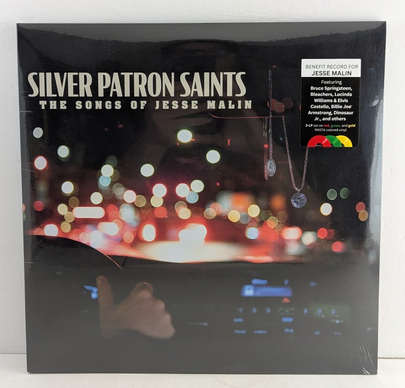 Jesse Malin Silver Patron Saints 12″ Color Vinyl Triple LP Glassnote GLS-0386-1
