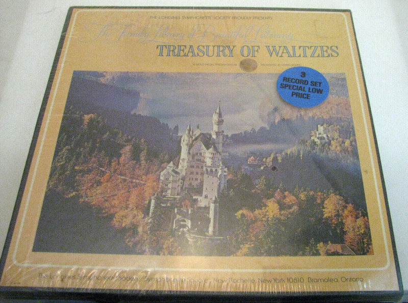 STILL-SEALED BOXED SET 12 Inch VINYL LP— Longines – Treasury Of Waltzes # 1