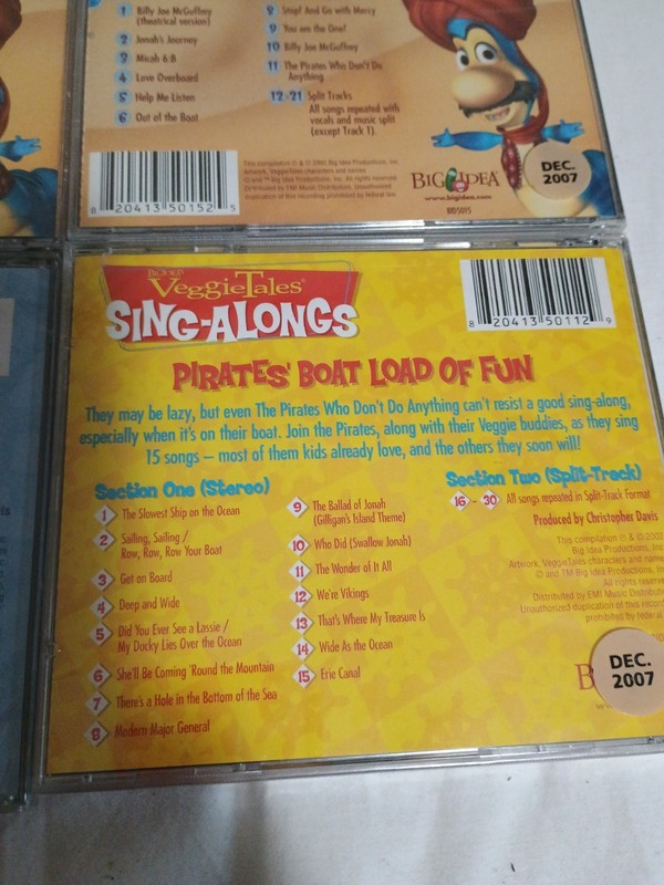 8 NEW VeggieTales Sing-Alongs CDs🏵️Music Childhood Christian Melodies Big Idea gallery