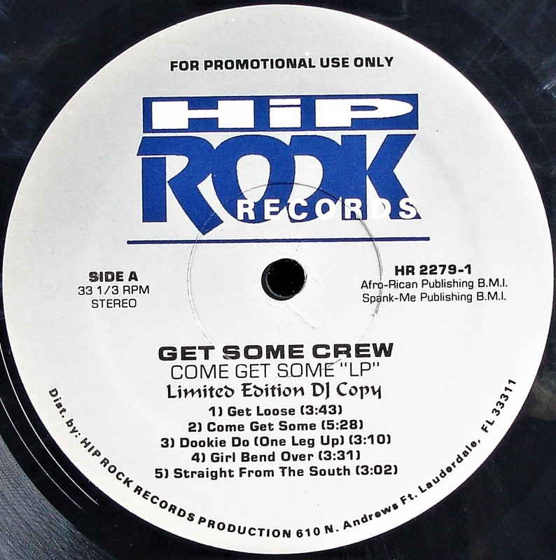 GET SOME CREW «COME GET SOME» 1993 VINYL LP ALBUM PROMO HR 2279 ~RARE~ HTF