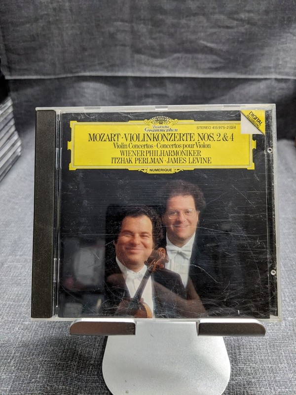 Mozart – Violin Concertos 2 & 4 CD 1986 Perlman Levine Classical DGG