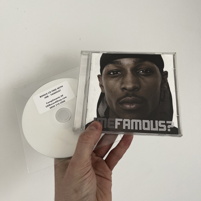 JME – FAMOUS? CD + BONUS PROMO MIXTAPE CD – RARE GRIME BOY BETTER KNOW WILEY BBK