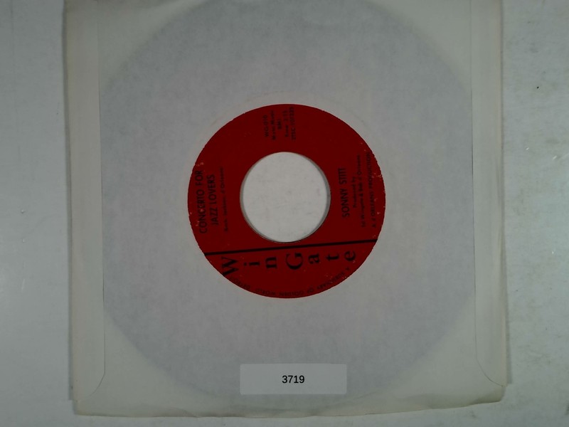 Sonny Stitt – Just Dust / Concerto For Jazz Lovers 7" Single Wingate Jazz 45 RPM gallery