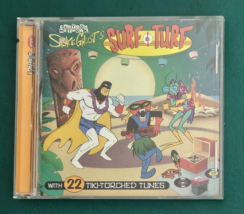 22 Tiki-Torched Tunes by Space Ghost (CD 1998) Adult Swim Cartoon Network Rhino