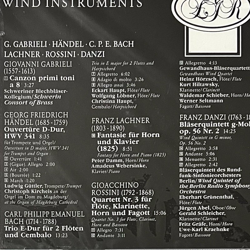 East German Revolution: Pieces For Wind Instruments (CD, 1990) - NEW SEALED gallery