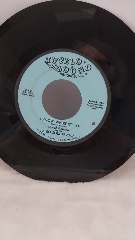 Lavell Kamma "Soft Soul/I Know Where It's At" 1972 45 Tupelo TS 001 Funk VG+ gallery