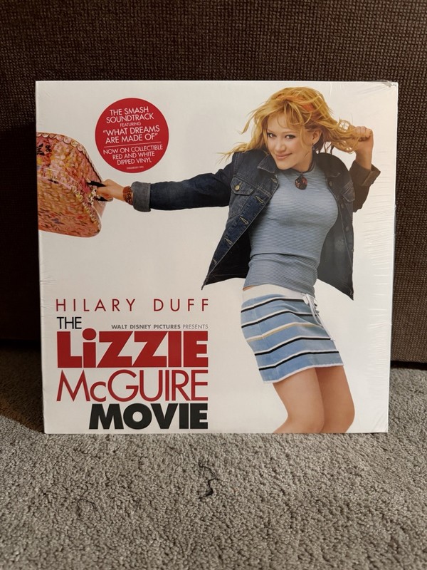 Lizzie McGuire Movie Soundtrack Red and White Vinyl Record SEALED Hilary Duff
