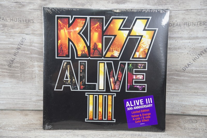 Kiss Alive III 30th Anniversary Yellow Orange Pyro Color Vinyl 2LP Record