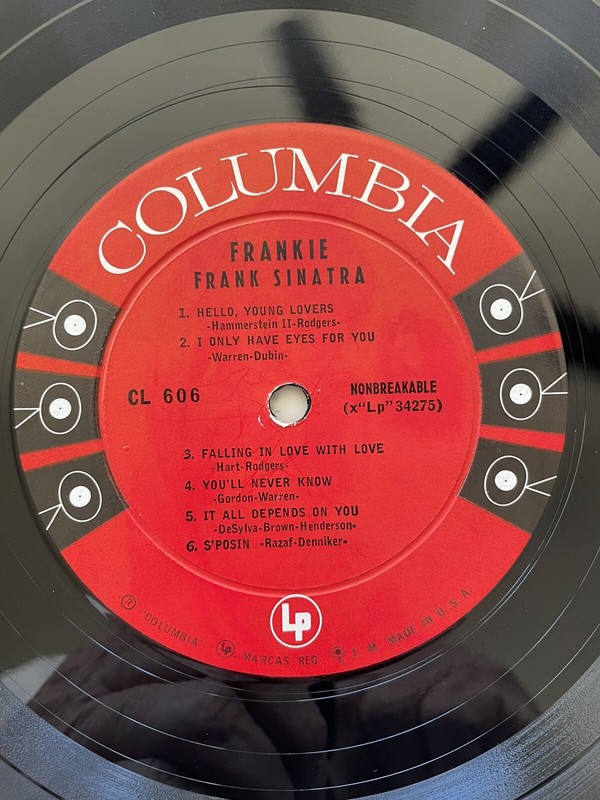 FRANKIE by FRANK SINATRA Vinyl LP CL 606 COLUMBIA 1955 (6 Eye) VG/VG gallery
