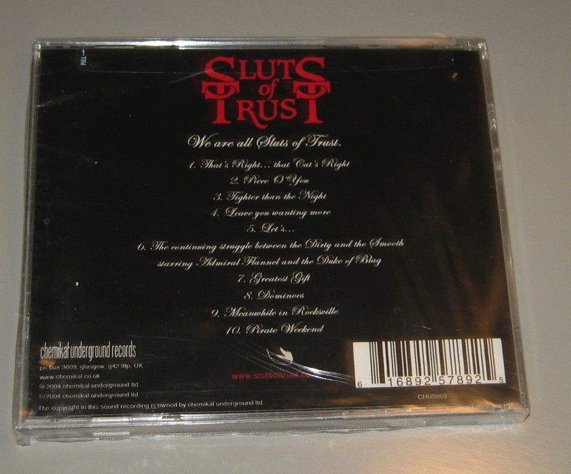Sluts Of Trust - We Are All Sluts Of Trust (CD, 2004, Chemikal Underground) gallery