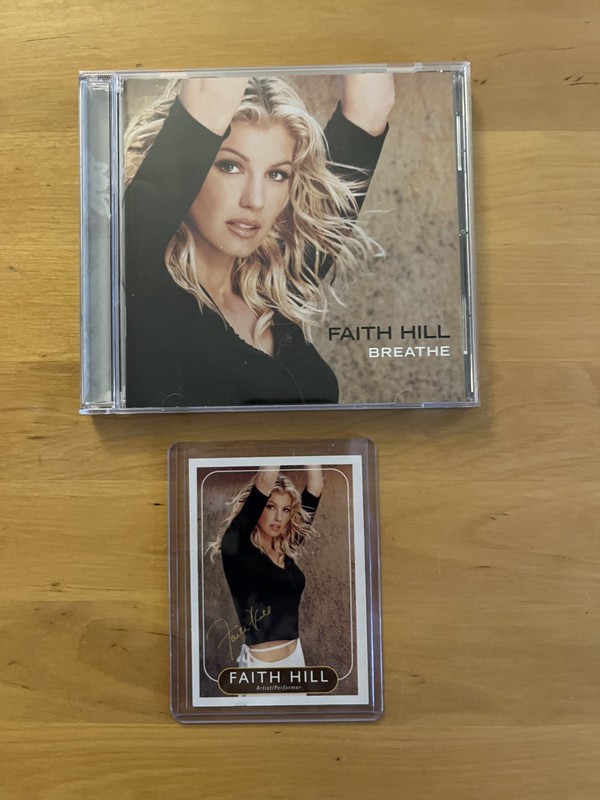Faith Hill Rare Promotional Trading Card And Breathe Cd 1999