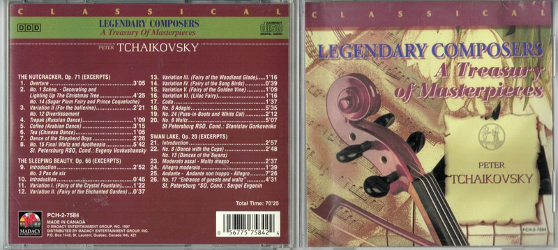 Legendary Composers - A Treasury of Masterpieces LOT of 5 Music CDs gallery