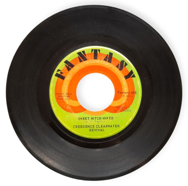 Creedence Clearwater Revival CCR Sweet HitchHiker & Door To Door 45 RPM Record