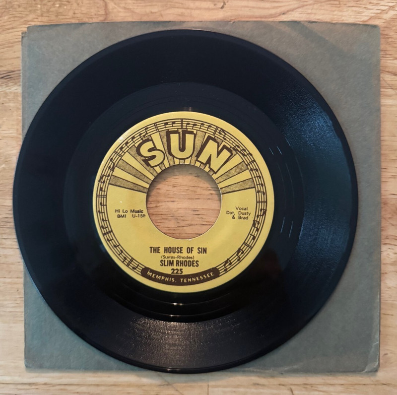 45 7″ SP SLIM RHODES SUN 225 THE HOUSE OF SIN