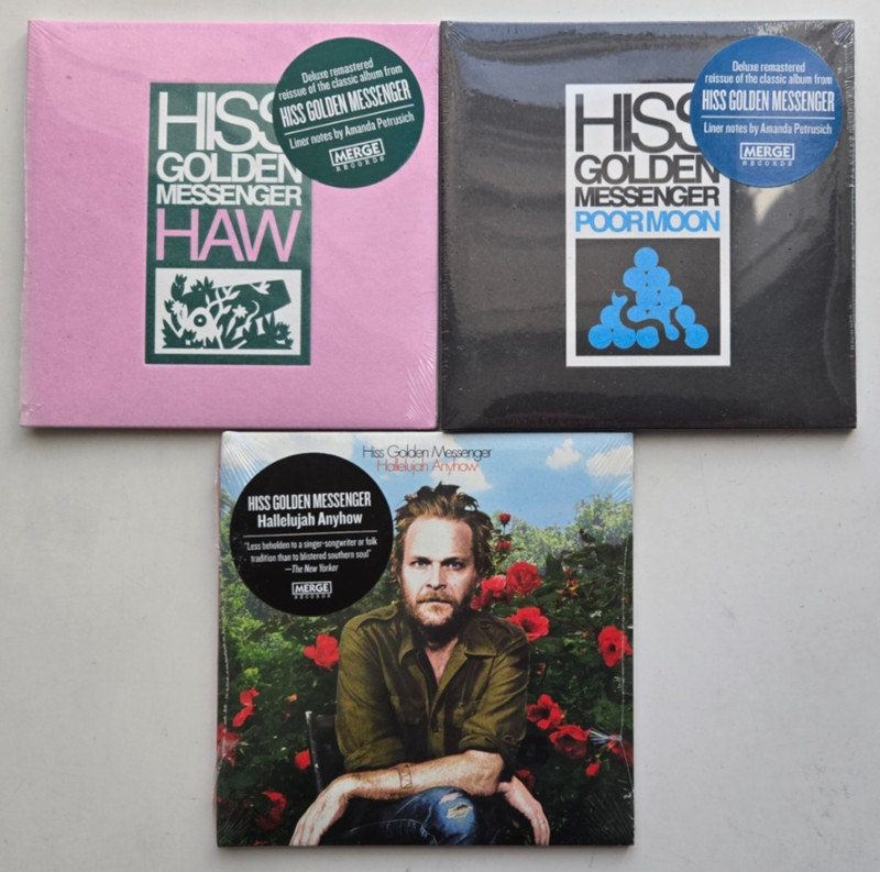 Hiss Golden Messenger 3 x CD SET NEW & SEALED – Haw / Poor Moon / Hallelujah