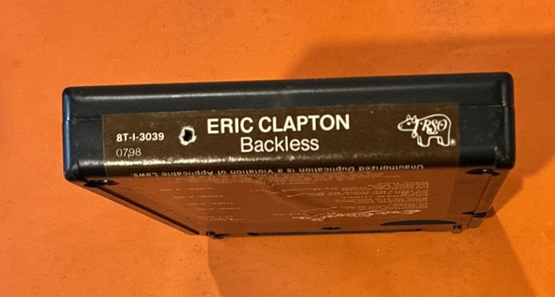 Eric Clapton Backless 8 track tape Tested/Serviced gallery