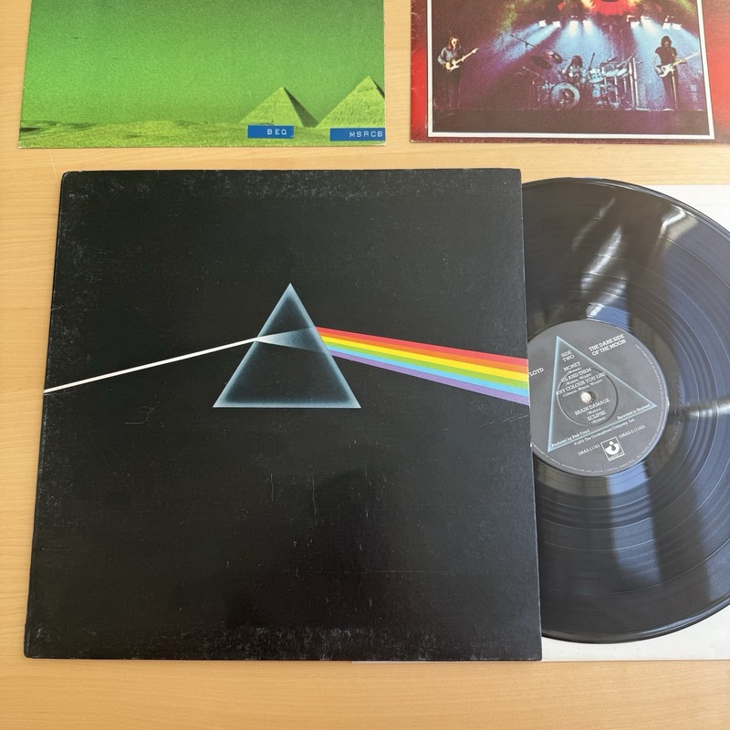 1970s PINK FLOYD Dark Side Of The Moon US Press Complete W/2 Posters VG+