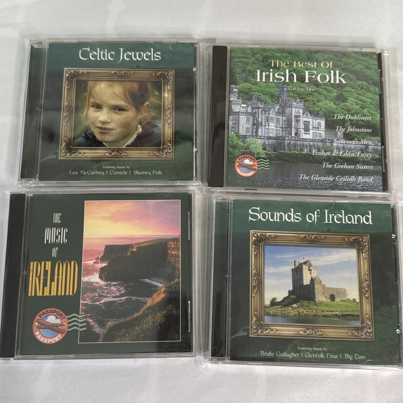 Lot of 4 Irish & Celtic CD’s Music Various Sounds of Ireland with Folk Dancing