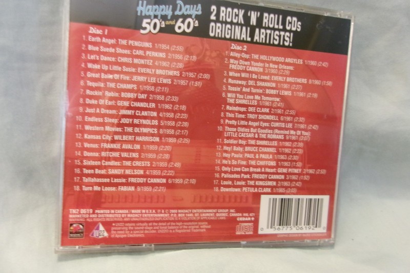 Happy Days 50's & 60's - Music 2 CDs Original Artists! - 36 Songs VERY GOOD gallery