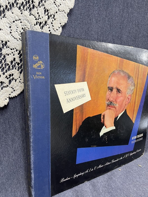 12" Arturo Toscanini 78 Record Set DM 875 75th Anniversary Brahms Sym 1 C Minor gallery