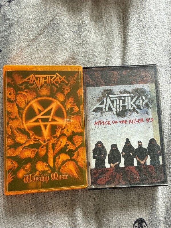 Anthrax – Worship Music & Attack [Limited Edition Cassette Tape] Megaforce Rare!